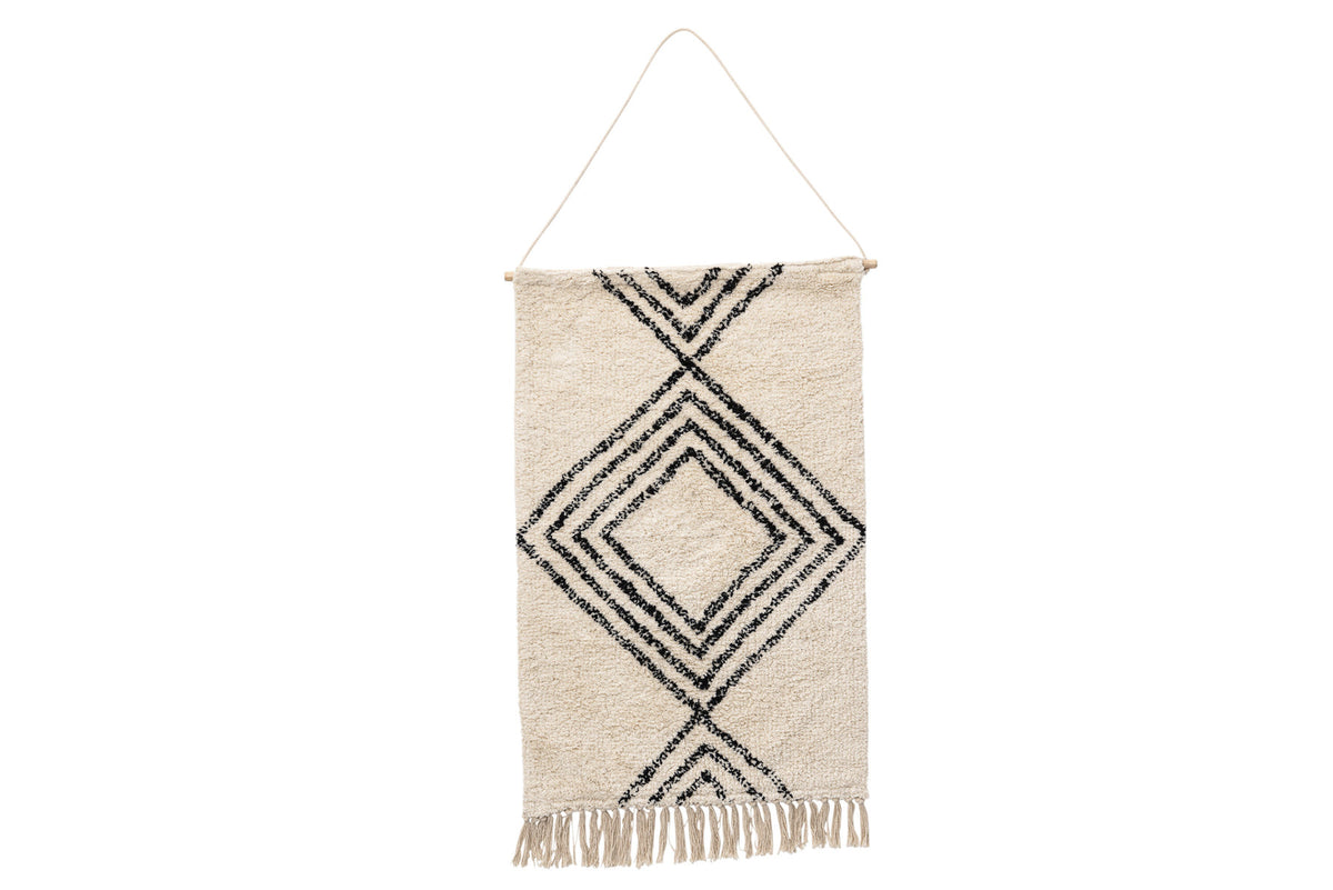 Lovis Wanddeko in Cremefarben präsentiert im Onlineshop von KAQTU Design AG. Wandteppich ist von Venture Home