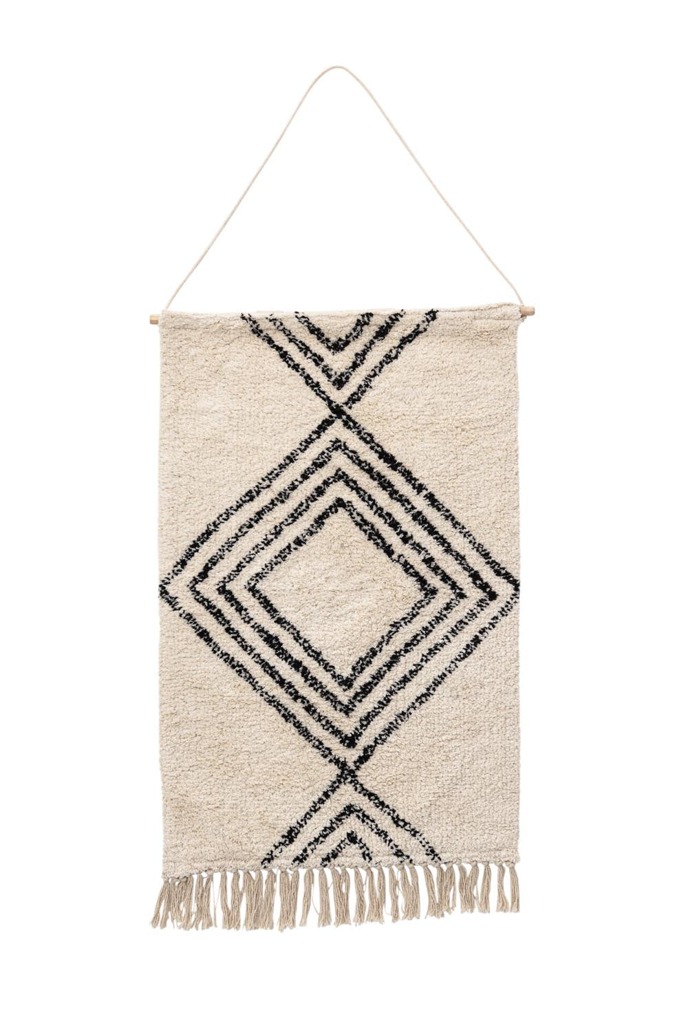 Lovis Wanddeko in Cremefarben präsentiert im Onlineshop von KAQTU Design AG. Wandteppich ist von Venture Home