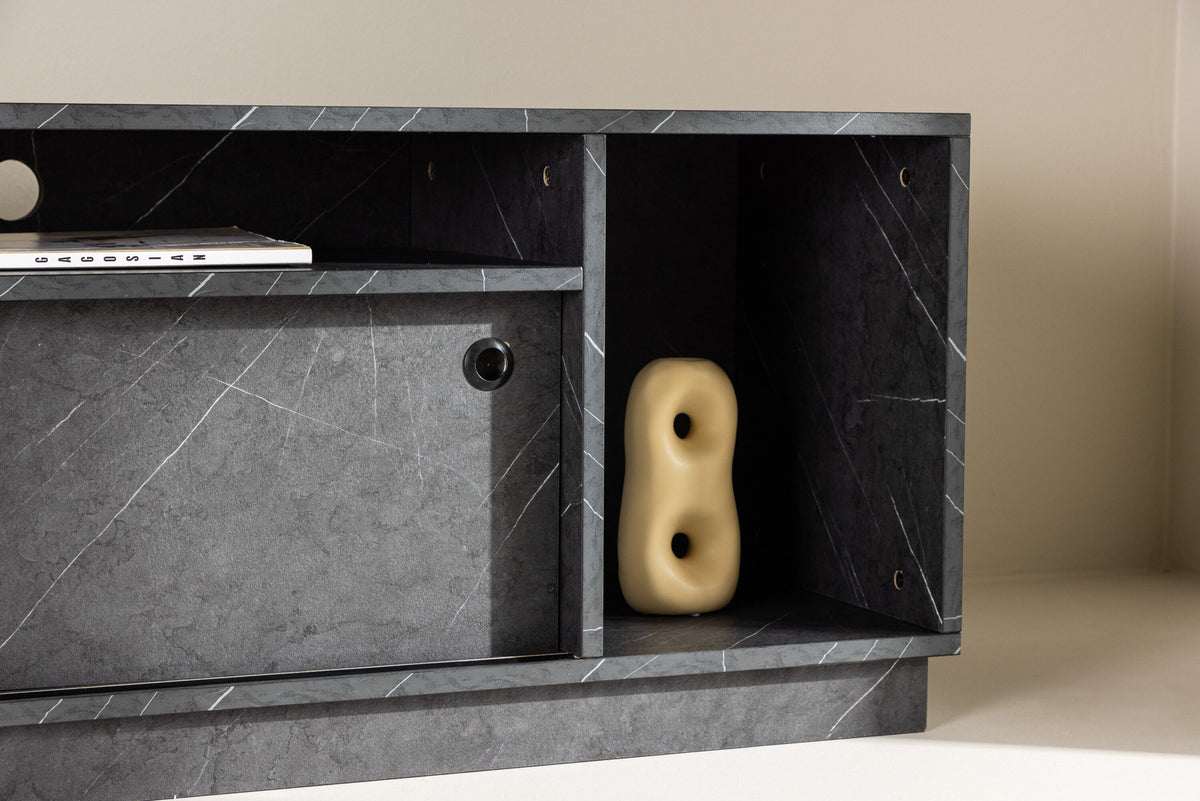 Girnona TV Sideboard in Schwarz präsentiert im Onlineshop von KAQTU Design AG. TV-Möbel ist von Venture Home