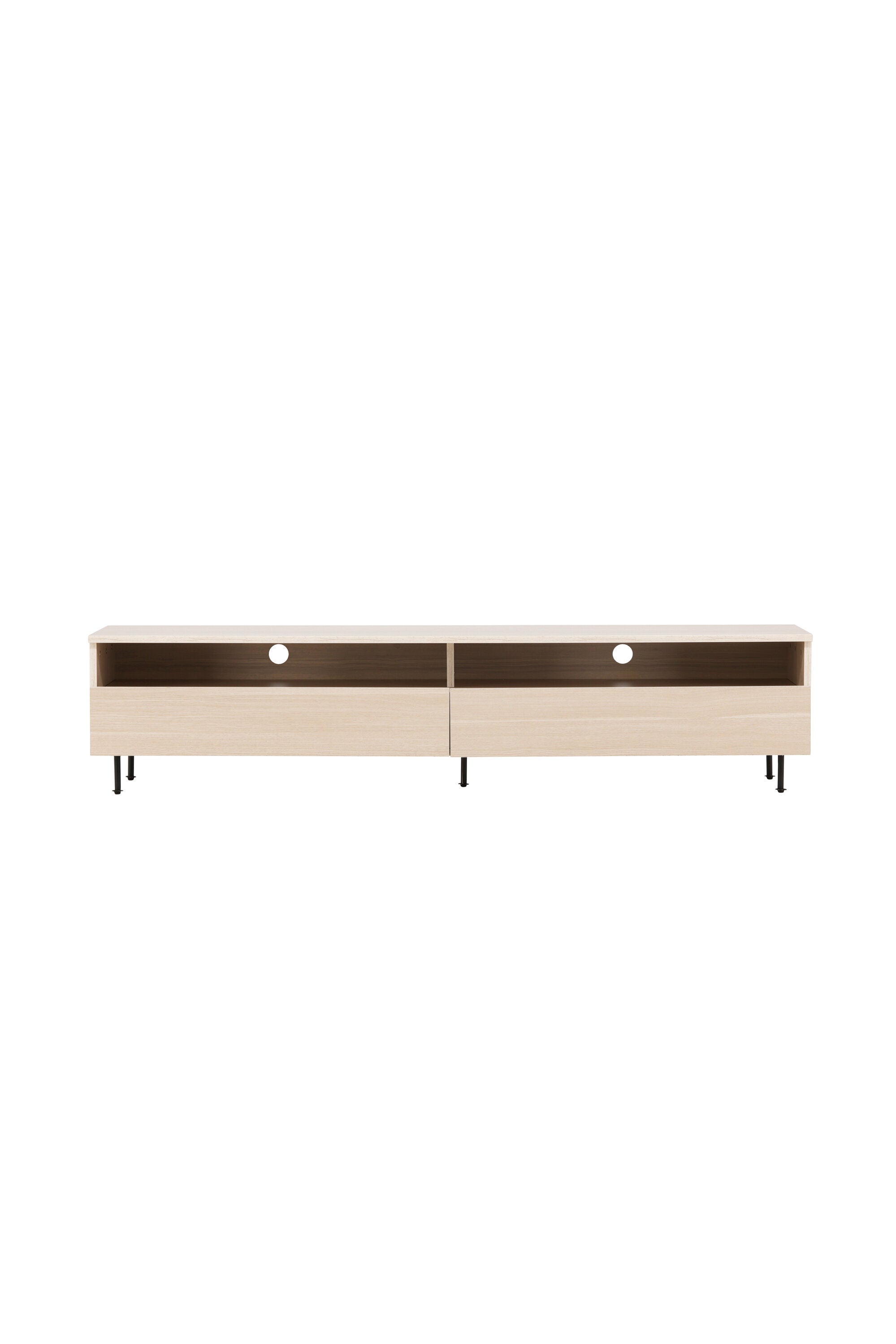 Navarra TV Sideboard in Schwarz/ Weisswäsche präsentiert im Onlineshop von KAQTU Design AG. TV-Möbel ist von Venture Home