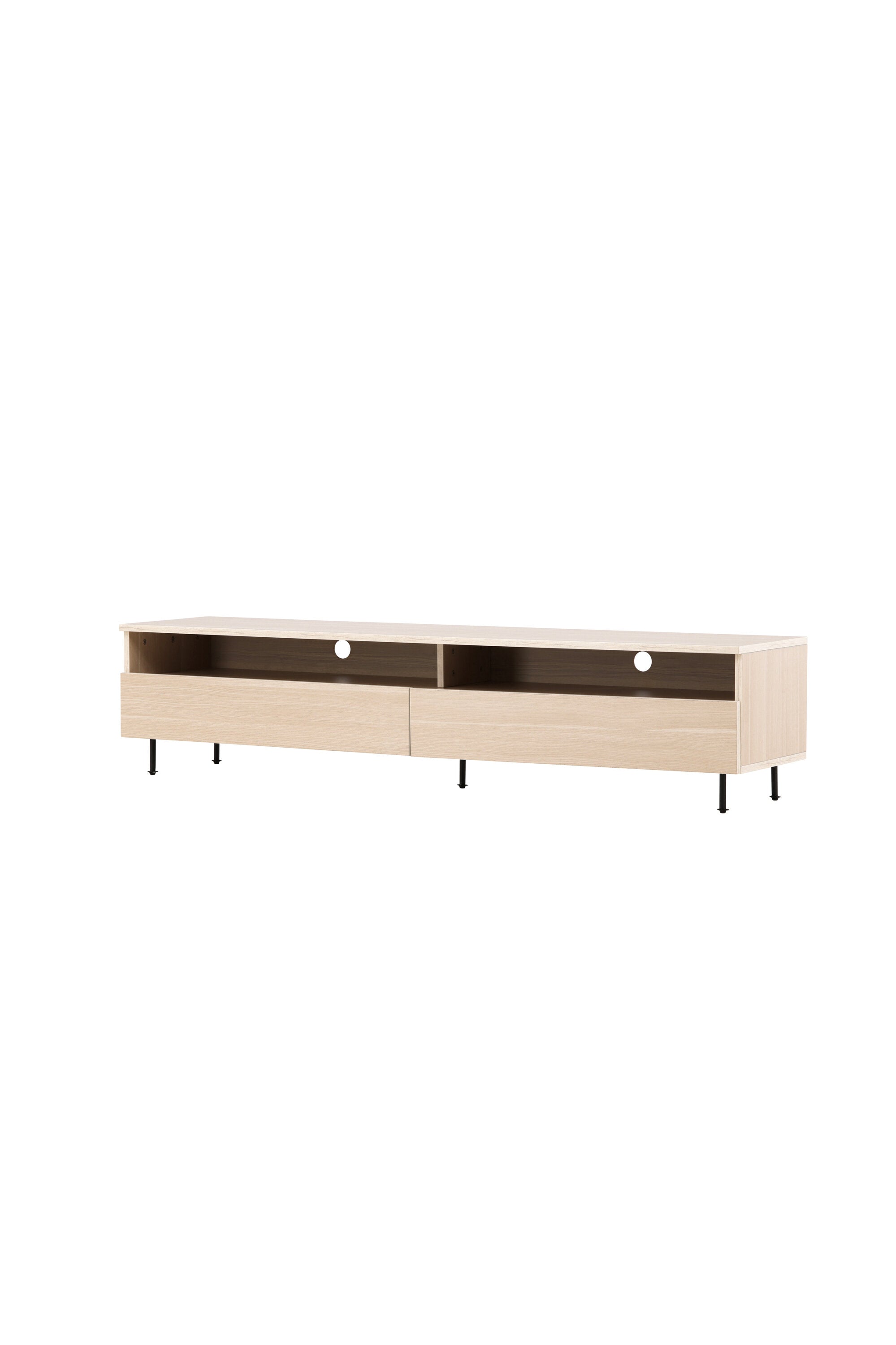 Navarra TV Sideboard in Schwarz/ Weisswäsche präsentiert im Onlineshop von KAQTU Design AG. TV-Möbel ist von Venture Home