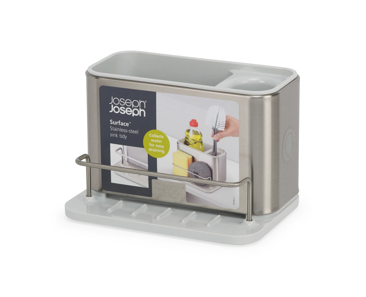 Surface sink holder stainless steel ECRU 18x12.5x12.8cm