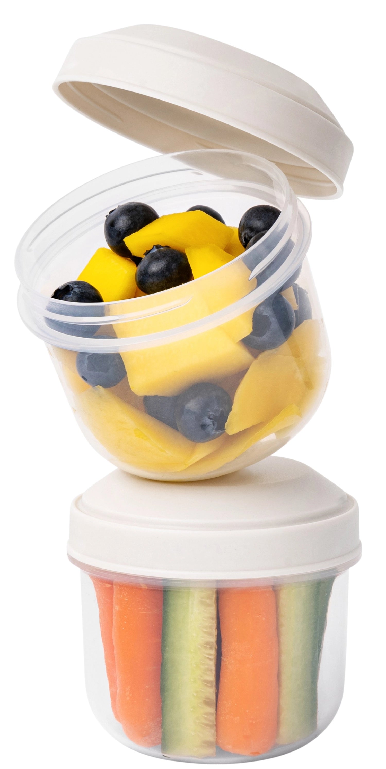 Praktisches 3er Set Rikko Snackboxen aus robustem PP, ideal für die Aufbewahrung von Snacks und kleinen Mahlzeiten für unterwegs.