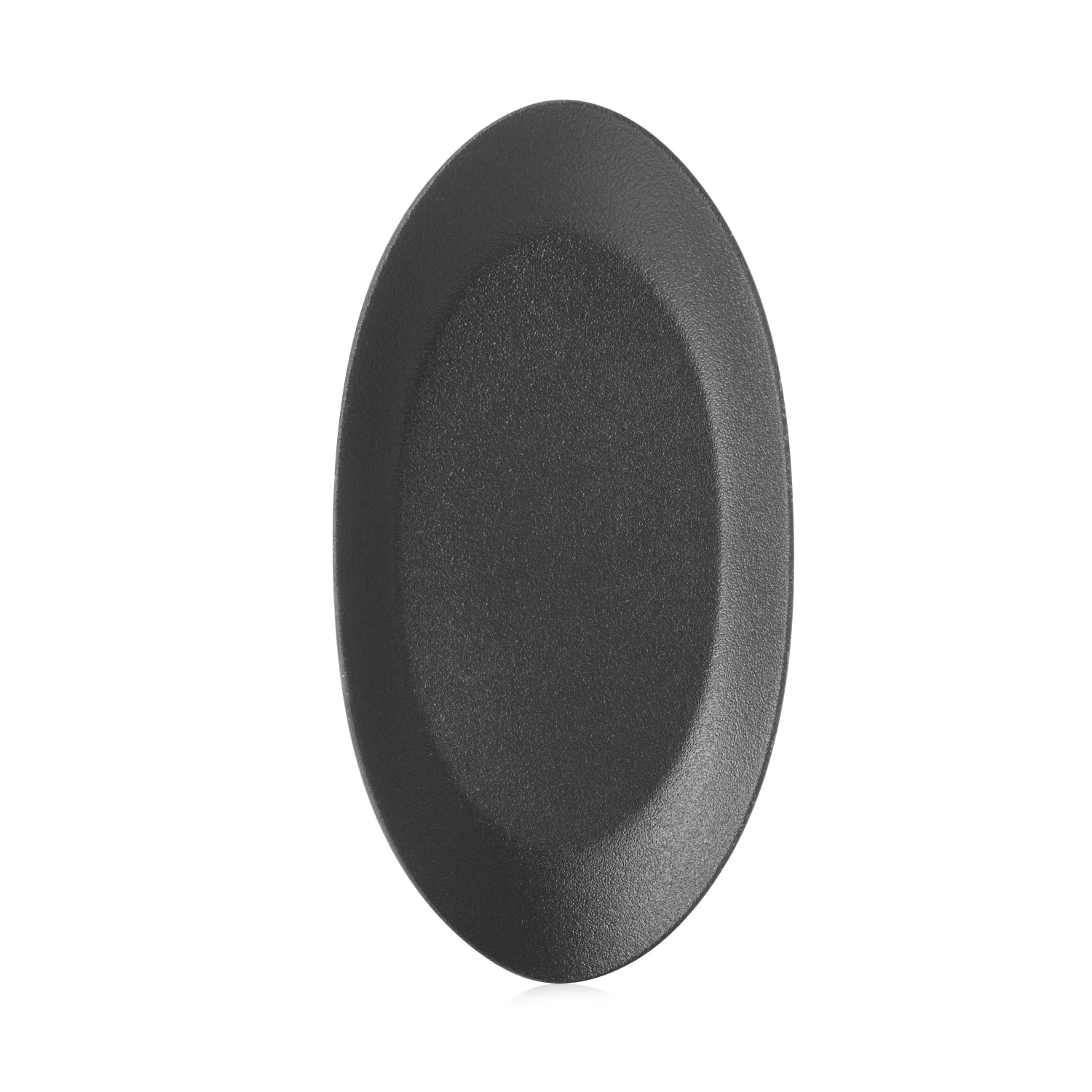 Eleganter Equinoxe Teller in Gusseisen-Optik von Revol, 24x13 cm, ideal für kreative Anrichtungen. Spülmaschinengeeignet und pflegeleicht.