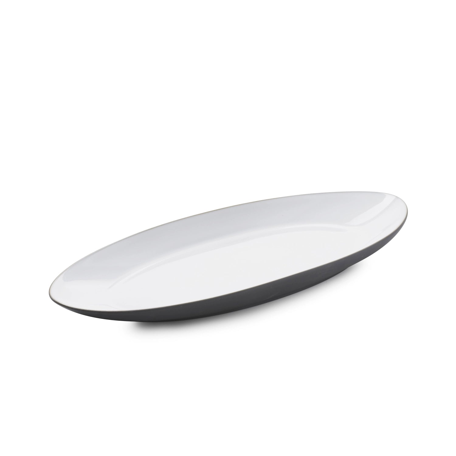 Entdecken Sie den stilvollen Equinoxe Teller in länglicher Form (L36cm, B16cm) von Revol. Perfekt für ansprechende Präsentationen und pflegeleicht.