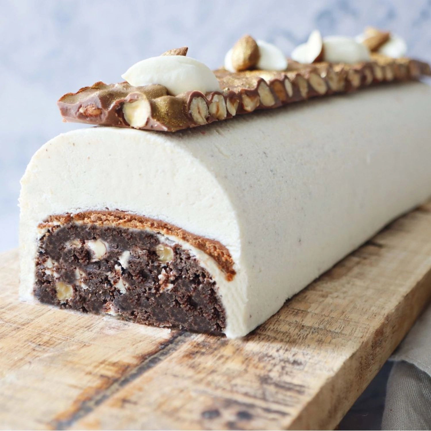 Hochwertige Bûche Backform mit Antihaftbeschichtung von Scrap Cooking, ideal für kreative Kuchen und einfache Reinigung.