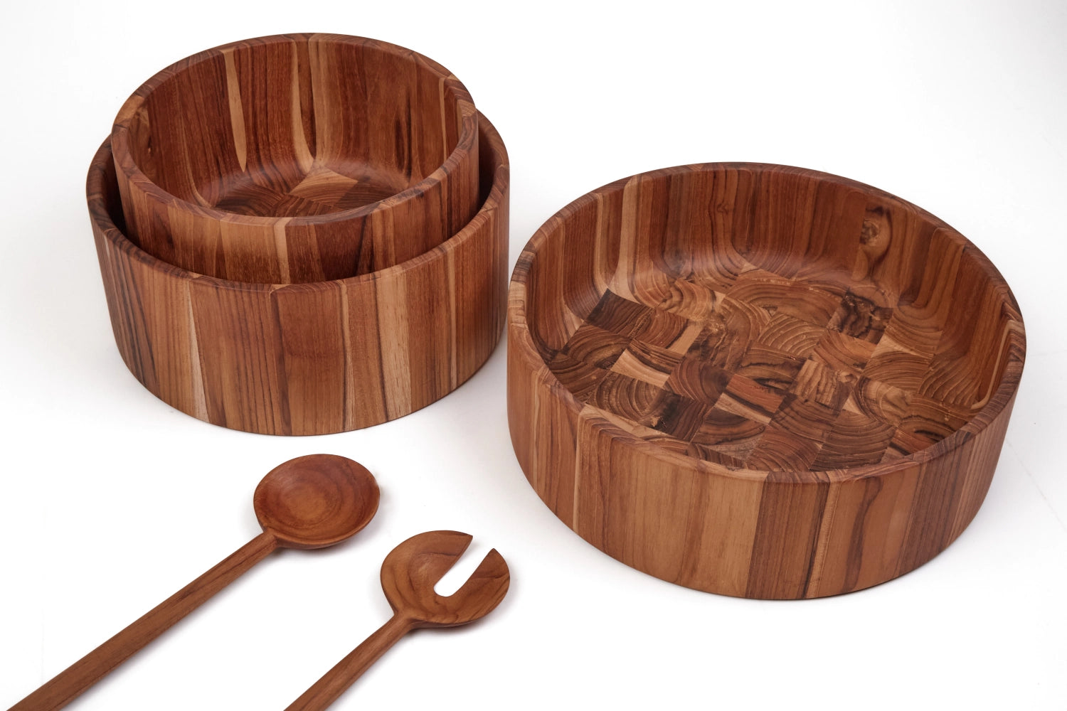 Bold Salatschale L D30cm H9cm in Braun präsentiert im Onlineshop von KAQTU Design AG. Schale ist von Teak Haus