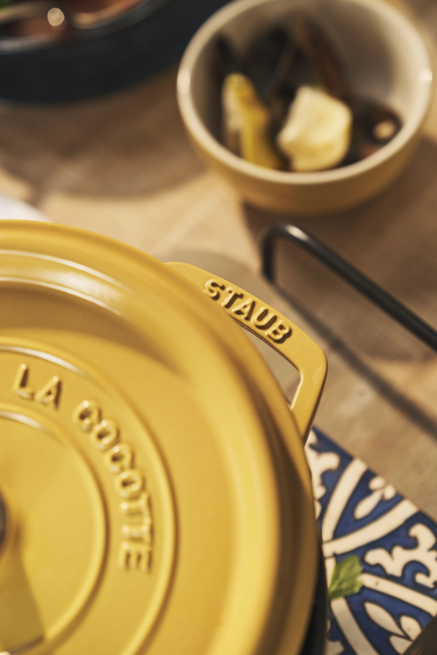 Cocotte 26cm, rund, Citron, Gusseisen 5.25l