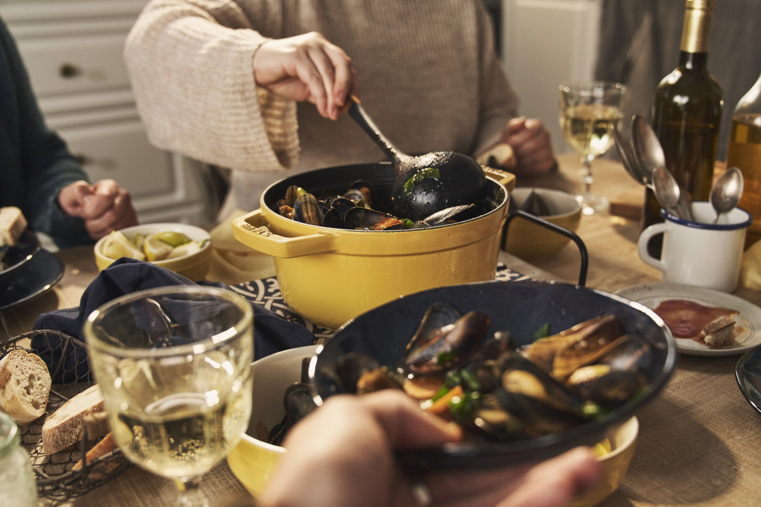 Cocotte 26cm, rund, Citron, Gusseisen 5.25l