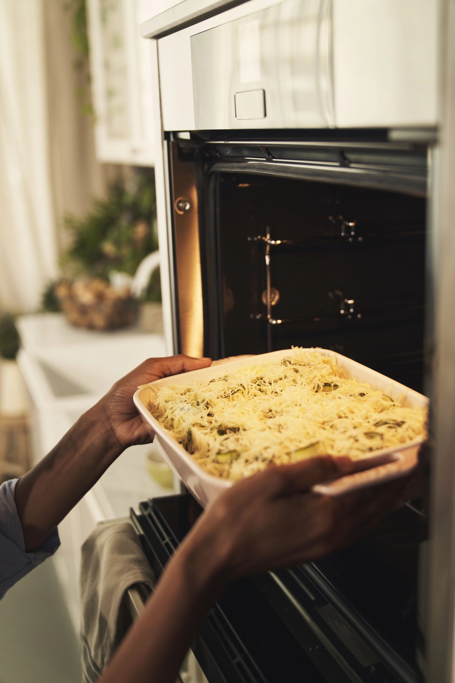 2 pcs. Ceramic oven dish set 20x16 & 27x20cm, light pink