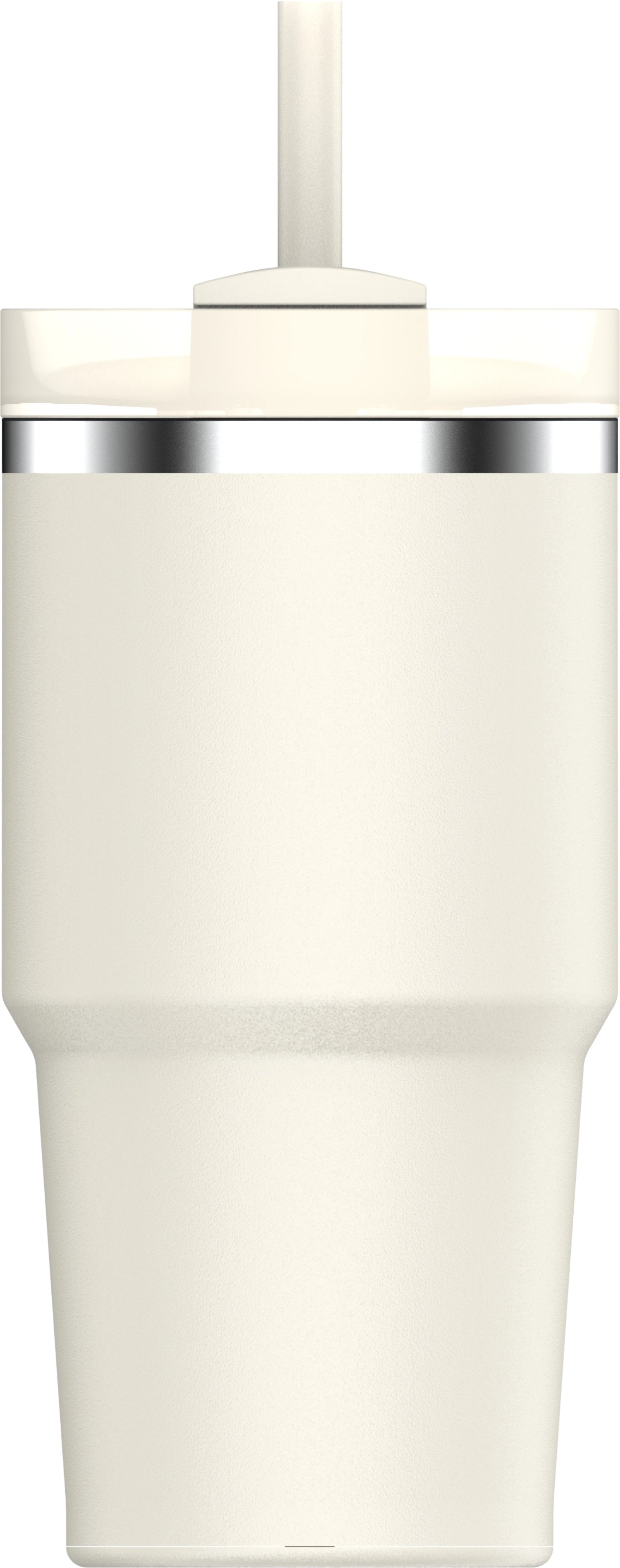 Stylische 0.6l Trinkflasche Quencher FlowState in sanftem Creme, ideal für Sport und Alltag, kombiniert Funktionalität mit ansprechendem Design.