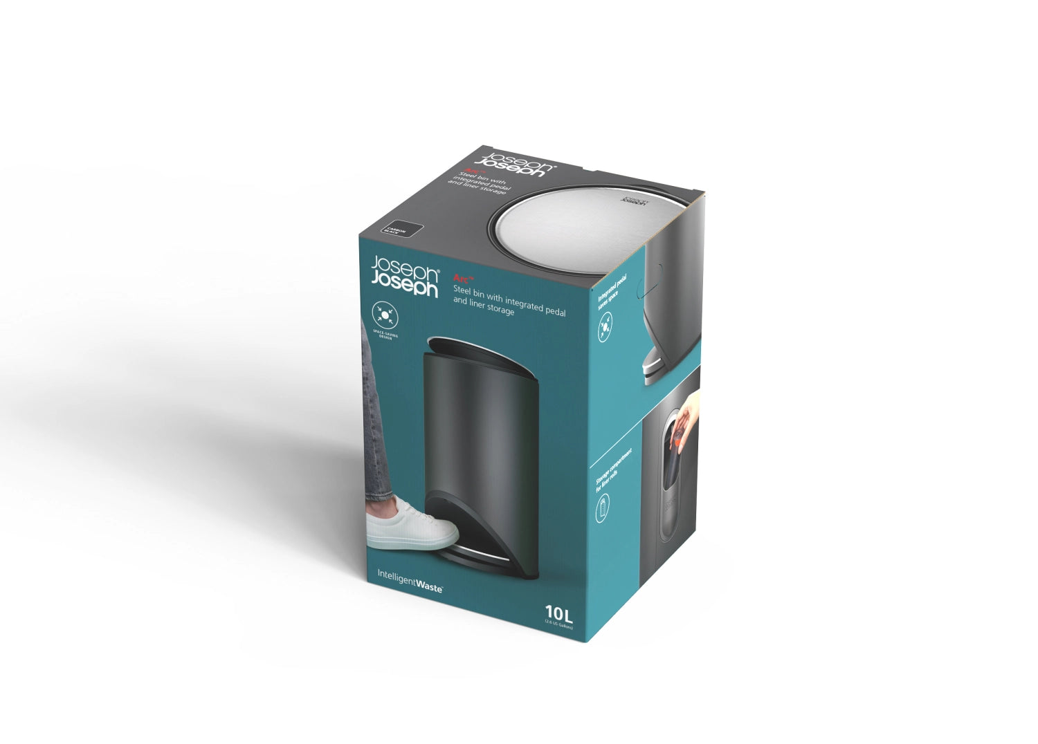 Arc PedaLeimer avec poche intérieure H45cm P26cm 10l Carb. noir