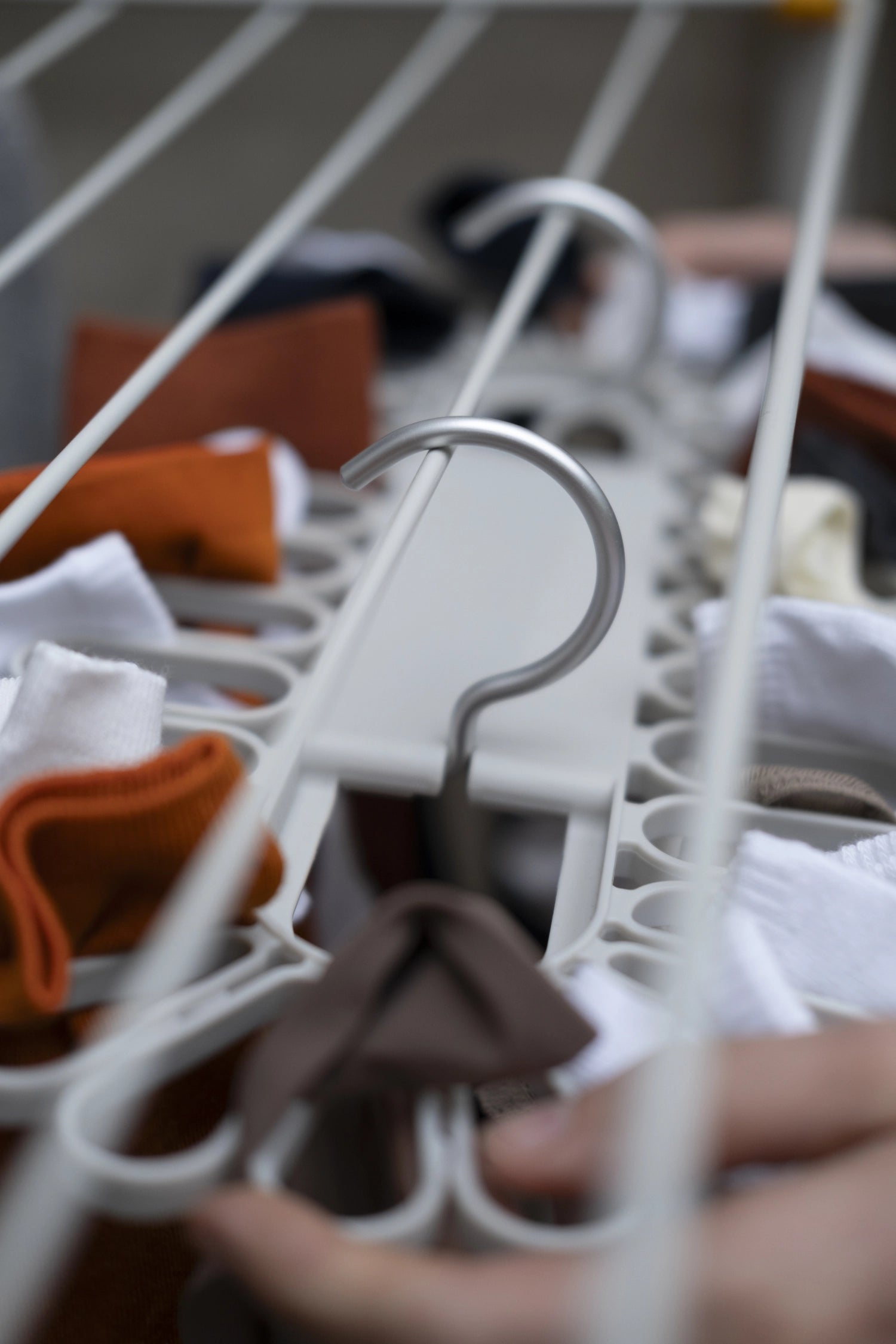 Petal clothes bars for small parts in flower shape for 32 pieces