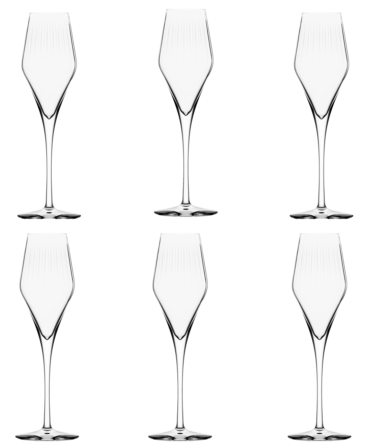 Set of 6 Symphony champagne flutes 290ml h:260mm