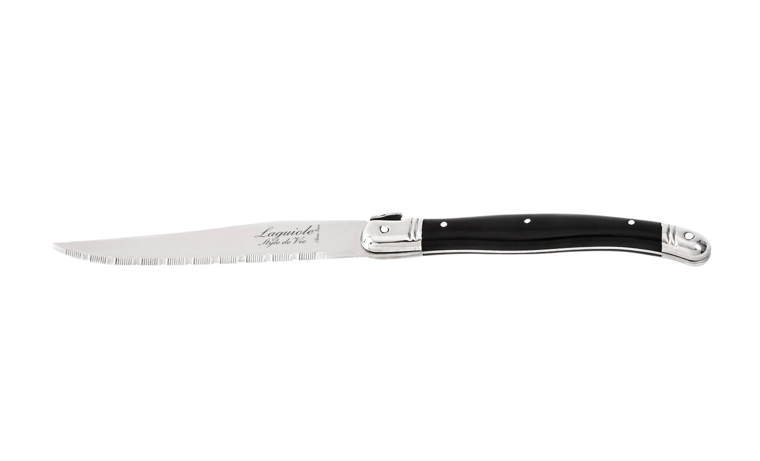 Laguiole Premium Line steak knife black 1.8mm black