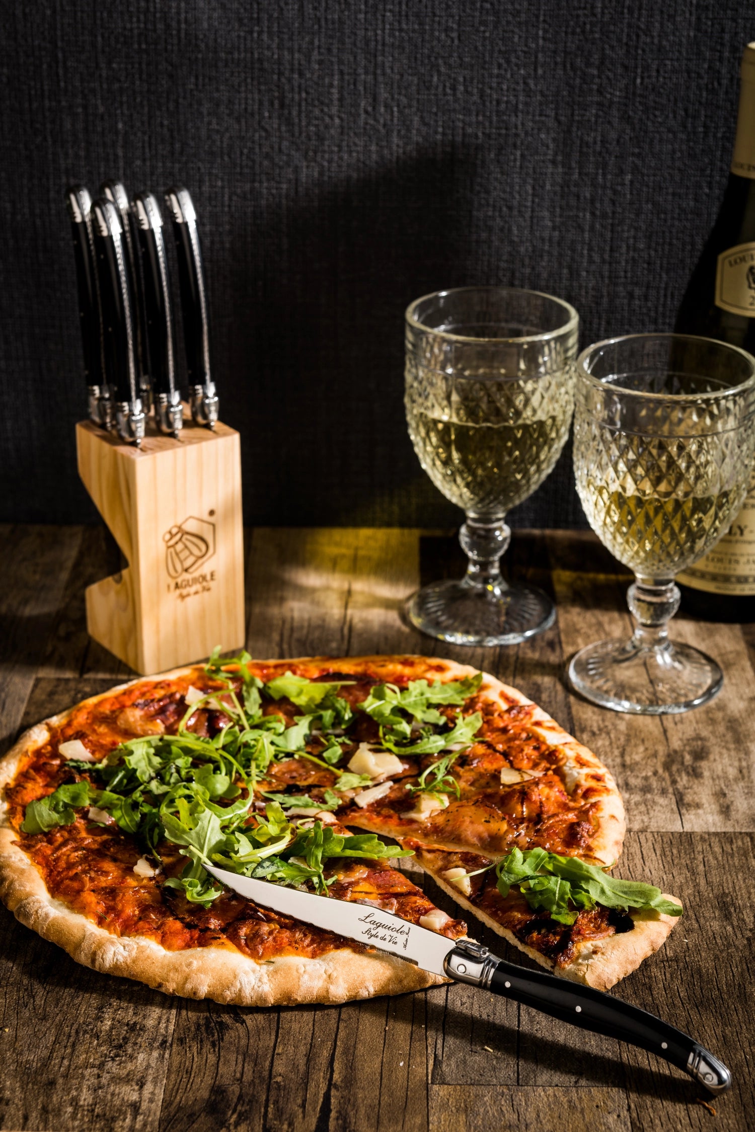 Laguiole Premium Line steak knife black 1.8mm black