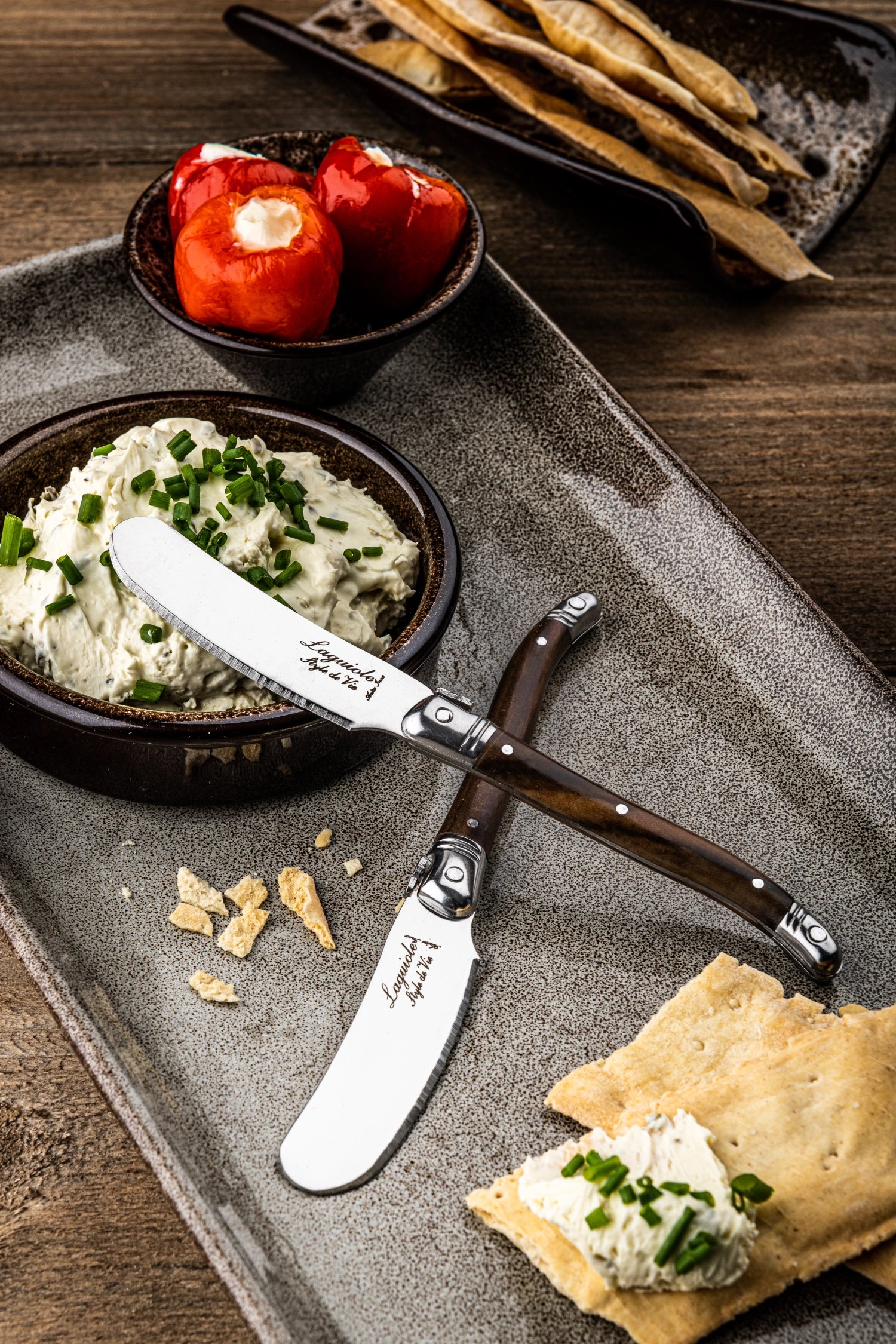 Laguiole Premium Line Buttermesser dark wood