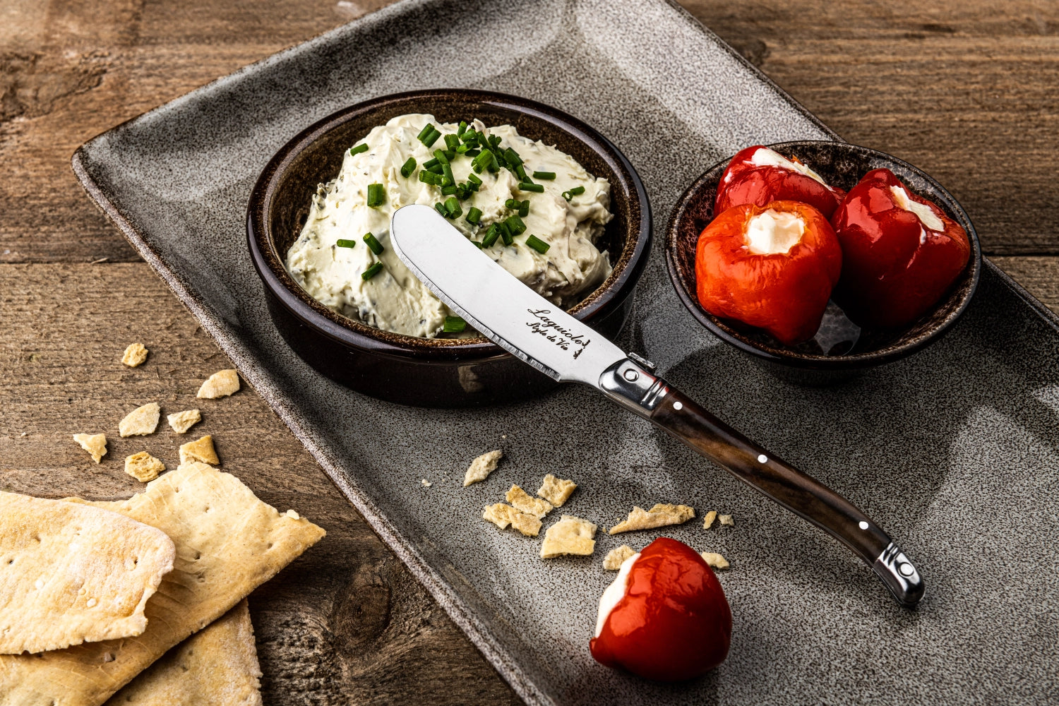 Laguiole Premium Line Buttermesser dark wood