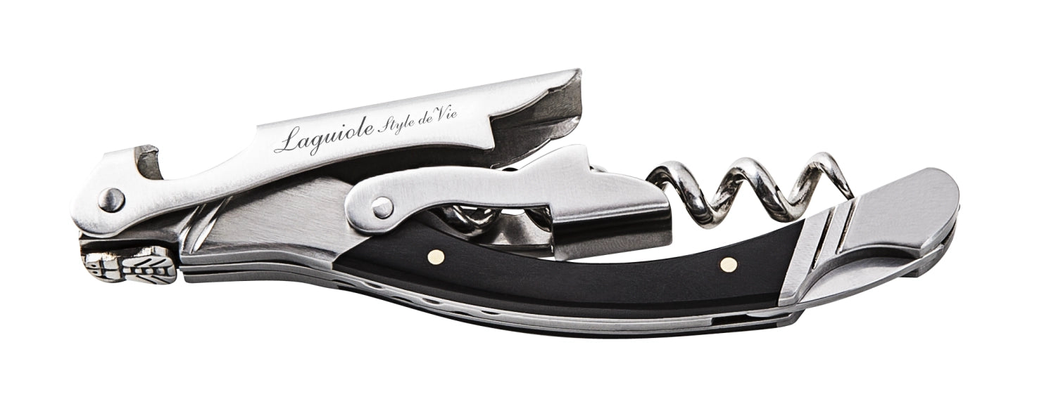 Laguiole Luxury Line Corkscrew <tc>schwarz</tc>it ebony