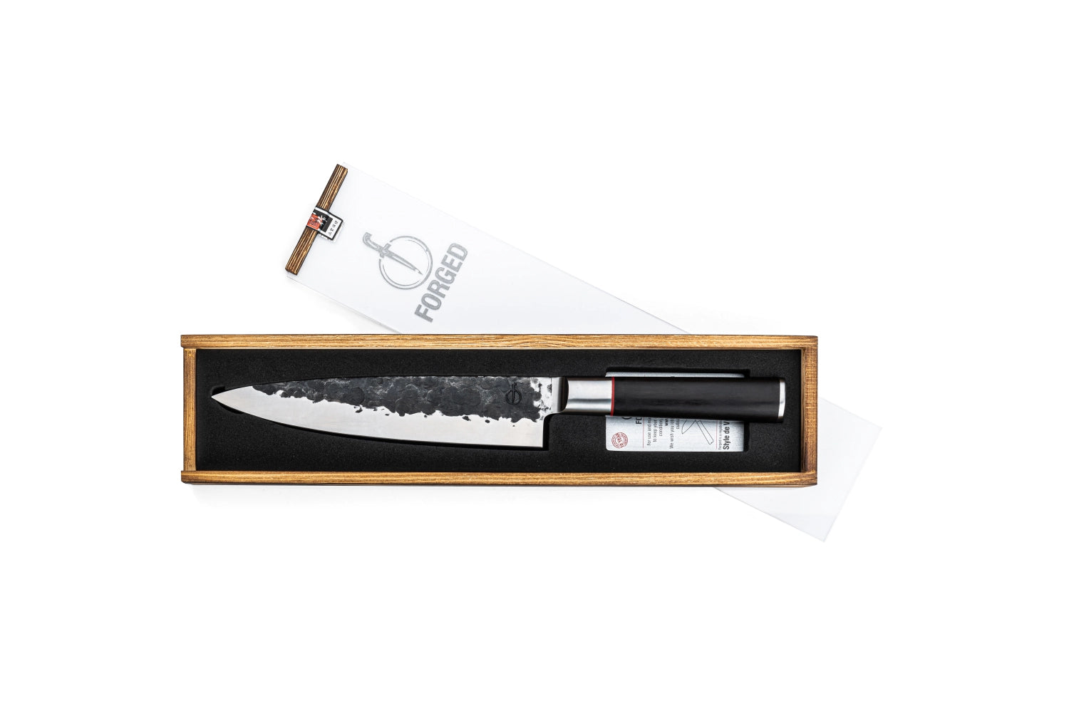 Sebra Kochmesser 20cm in strahlendem Gelb, perfekt für präzise Schneidarbeiten, hergestellt von der renommierten Marke Forged.