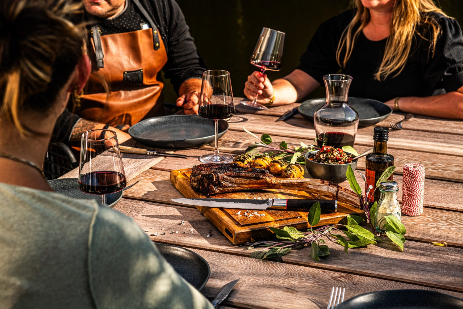 Sebra Fleischmesser 20cm in Gelb präsentiert im Onlineshop von KAQTU Design AG. Küchenmesser ist von Forged