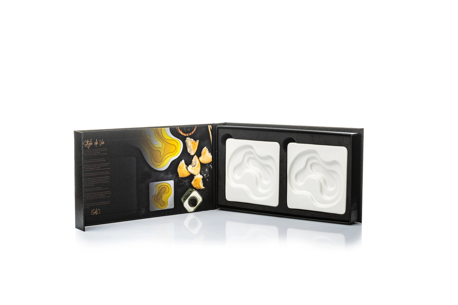 Stilvolles 2er Set aus hochwertiger Keramik, perfekt für Olivenöl und Dips, verleiht jedem Tisch eine elegante Note.