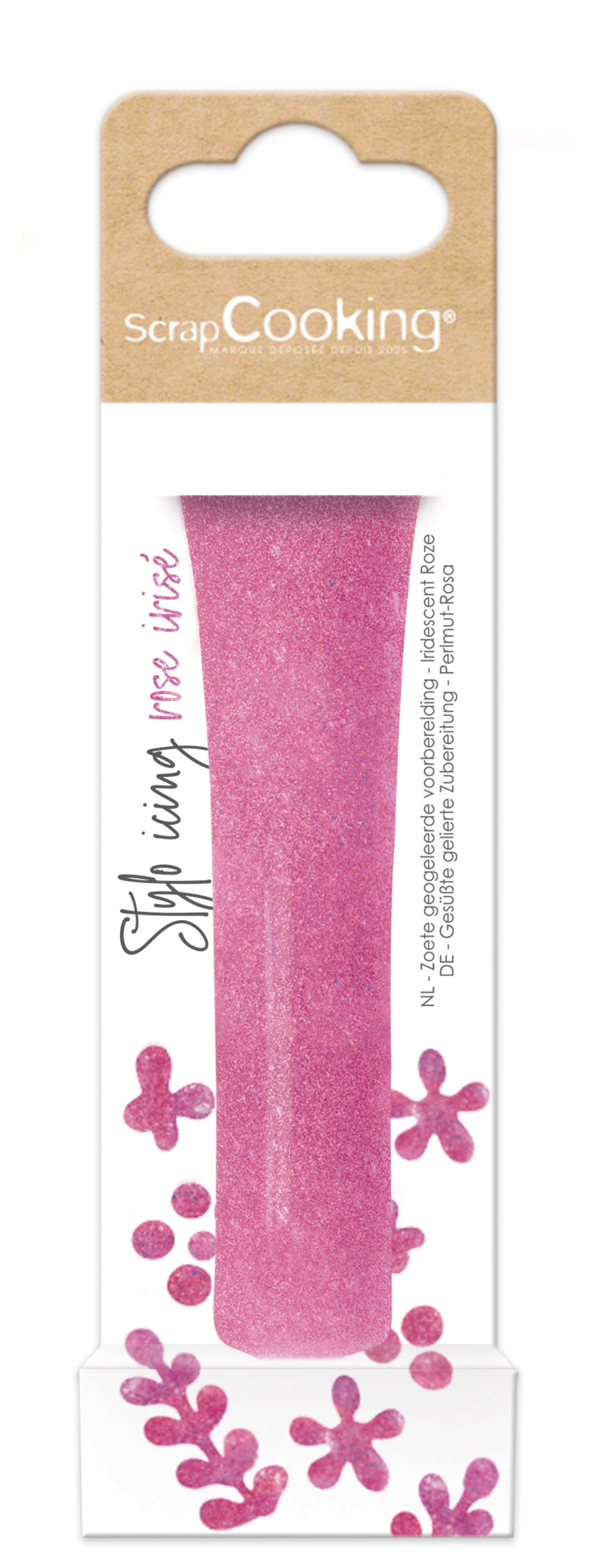 Zuckerguss Stift perlmutt rosa 26g