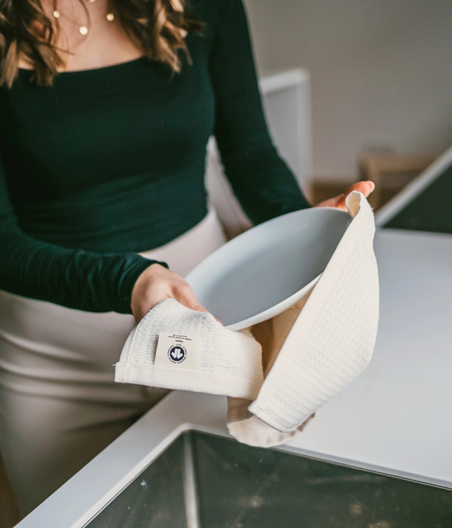 Küchentuch Oslo Grey, dunkelgrau 40x60cm