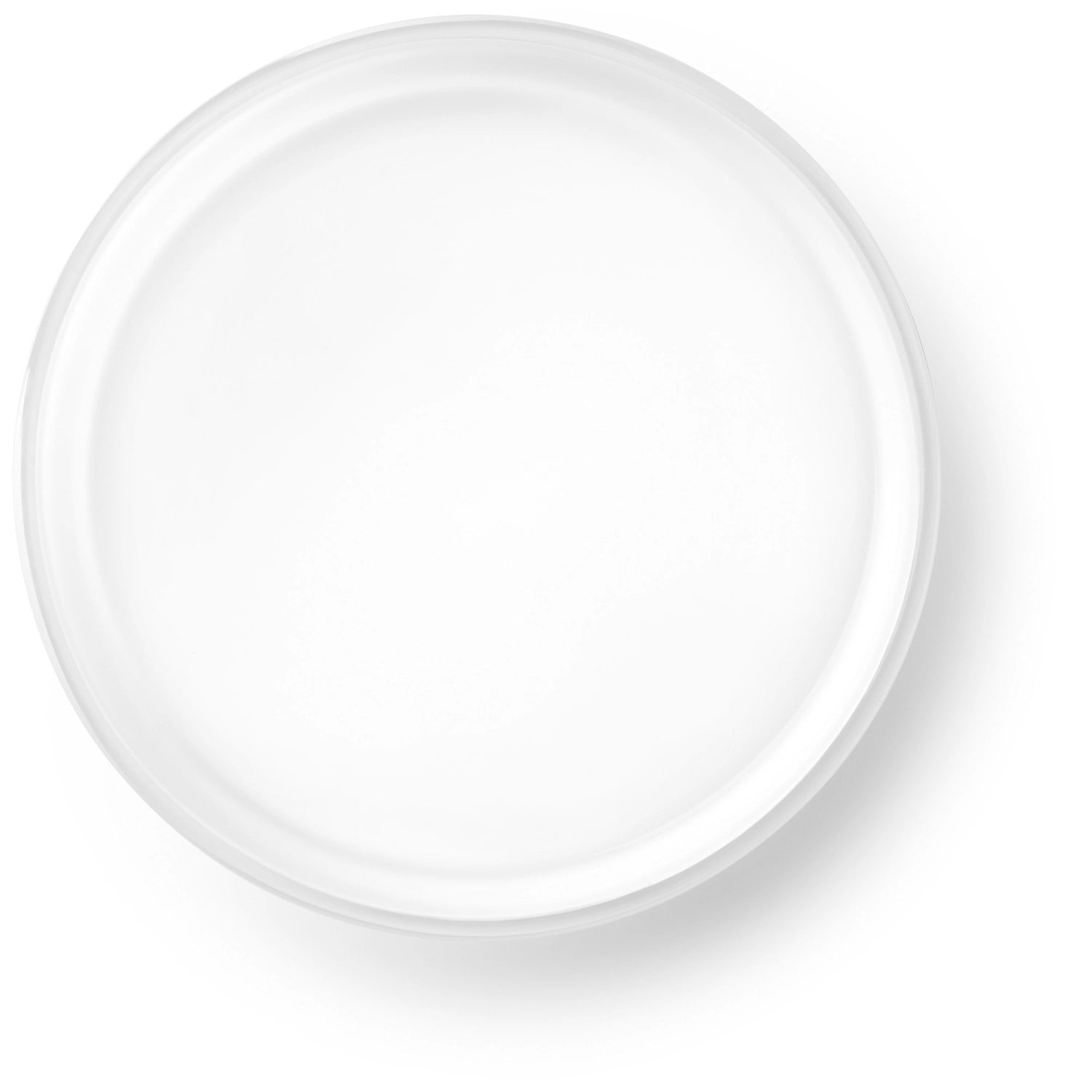 Bol collectif D35cm H6cm verre blanc