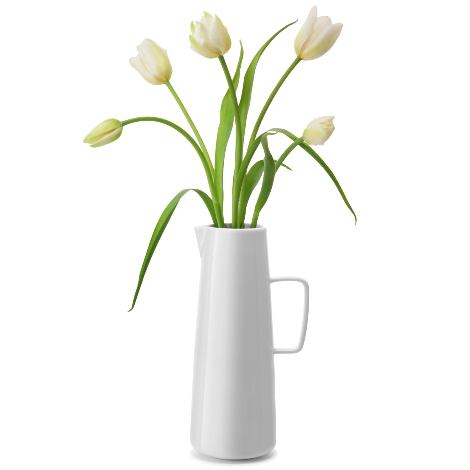 Moderner Wasserkrug von LSA in reinem Weiß, 1,4 l, perfekt für festliche Tische und elegante Getränkepräsentation.