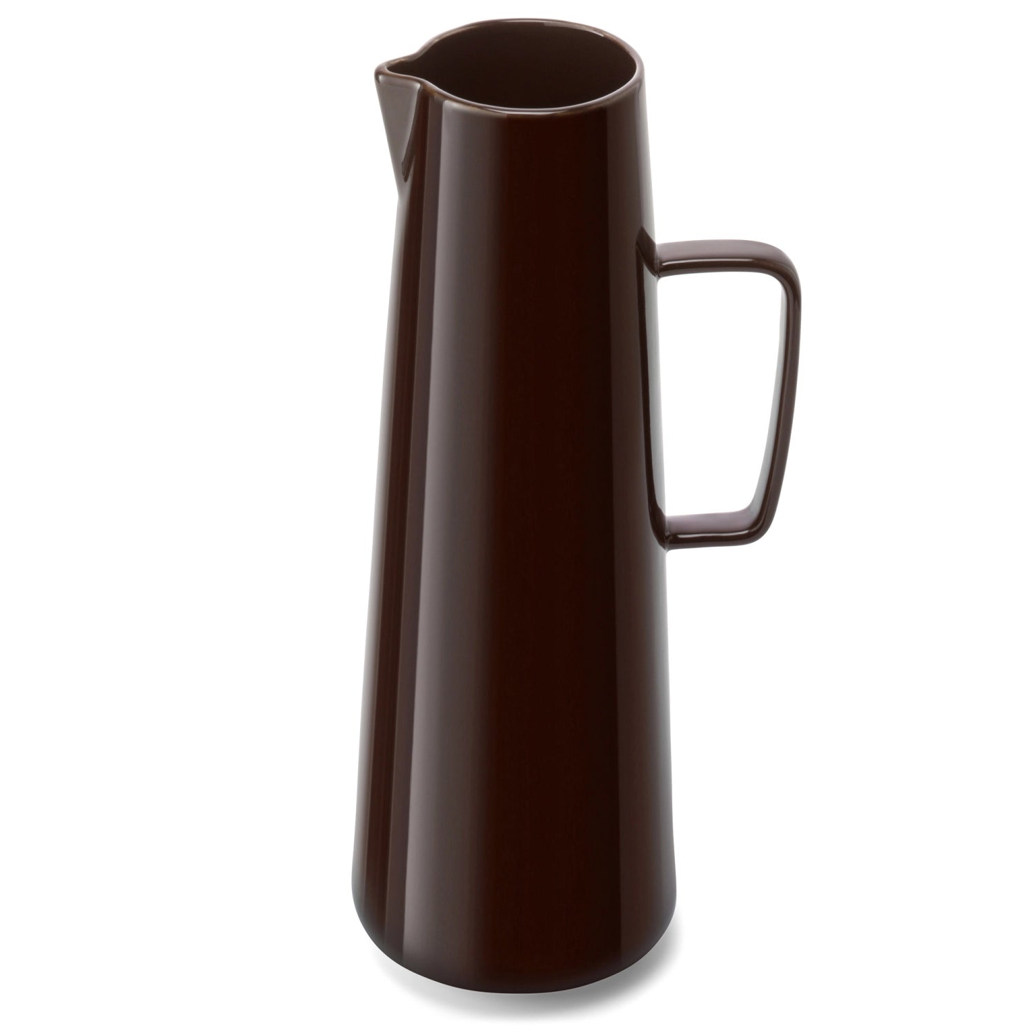 Moderner Wasserkrug in edlem Mocha-Ton, 1,4 l, aus feinem Glas, perfekt für elegante Anlässe und erfrischende Getränke.