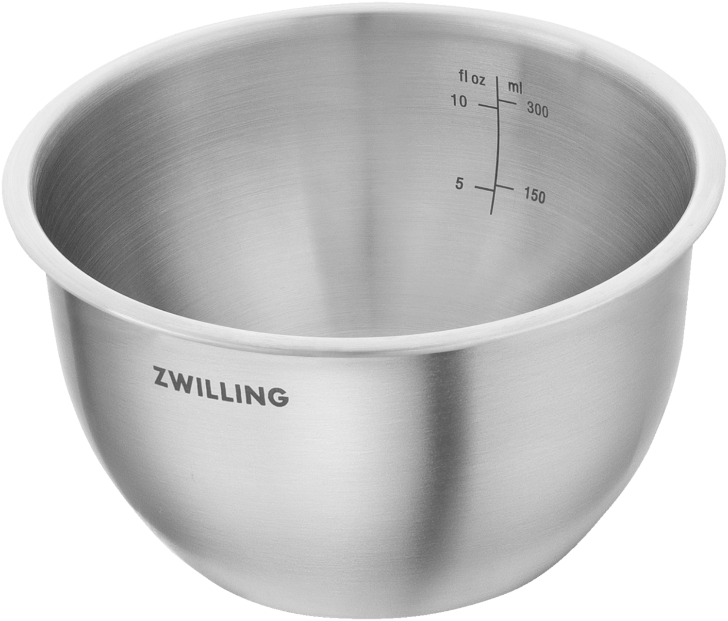 Kompakte Vakuumschüssel aus hochwertigem Edelstahl von Zwilling, perfekt für die frische Aufbewahrung kleiner Lebensmittelmengen.