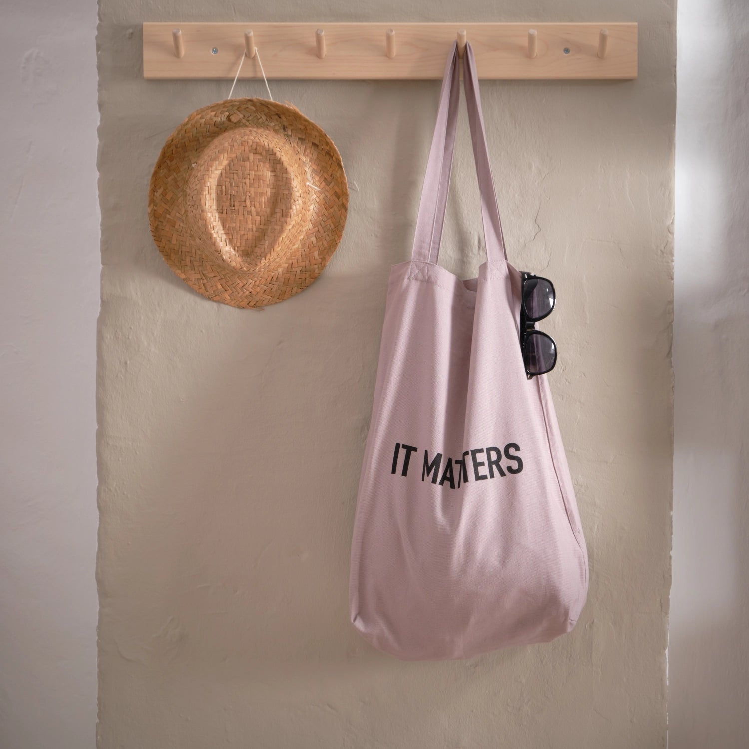It Matters Tasche 50x35x15cm dusty lavendel Biobaumwolle