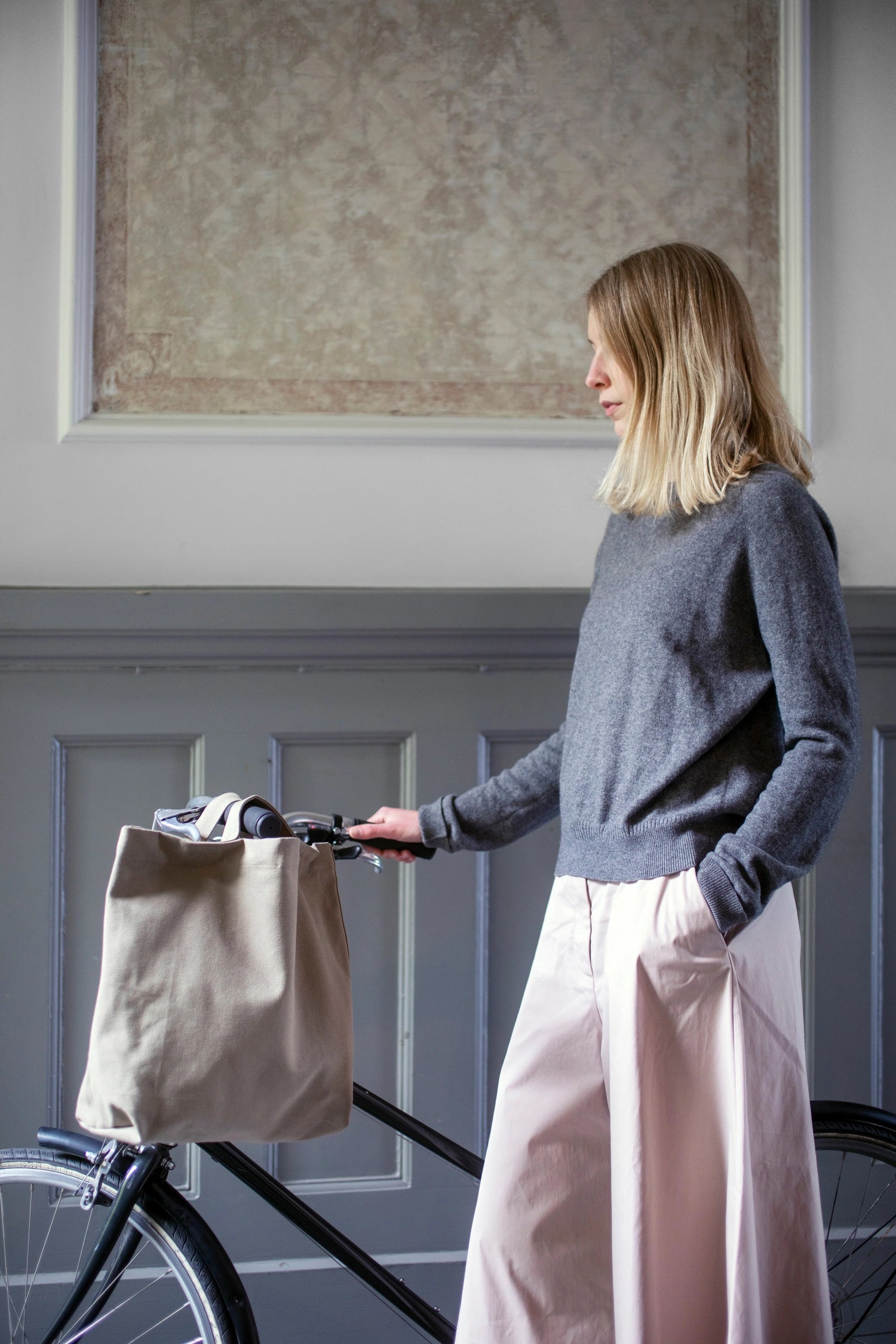 My Organic Bag 34x10x40cm Stone Biobaumwolle