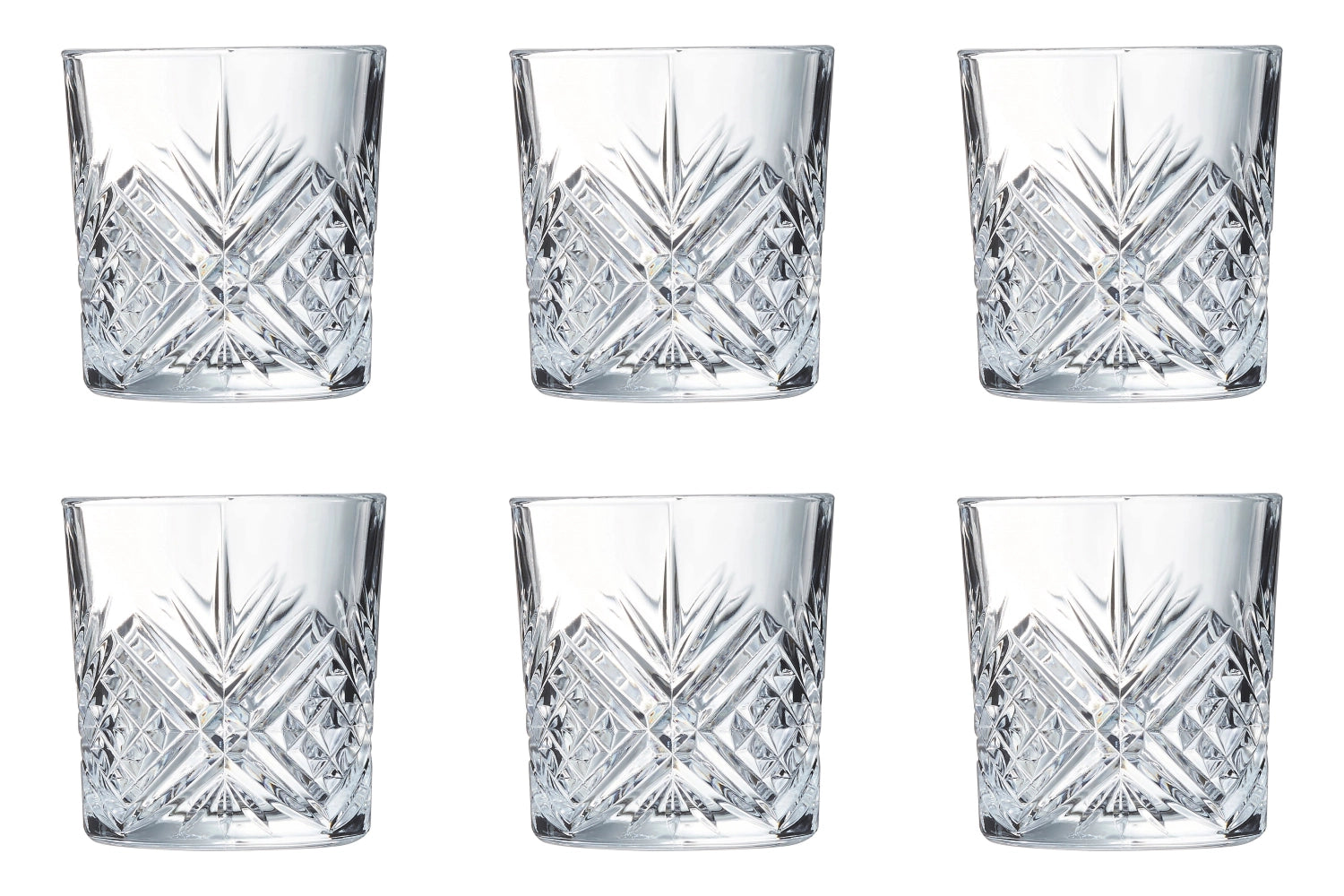 6er Set Broadway O/F Becher 0.3lt