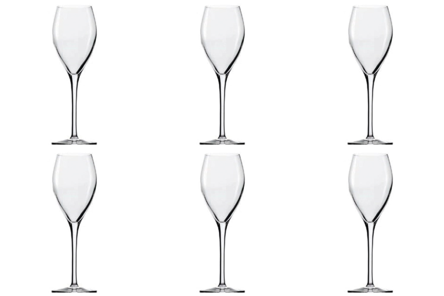 Stölzle 6er Set Champagnerkelche, 210 ml, stilvolle Gläser für besondere Anlässe, ideal für Sekt und Champagner, elegant und funktional.