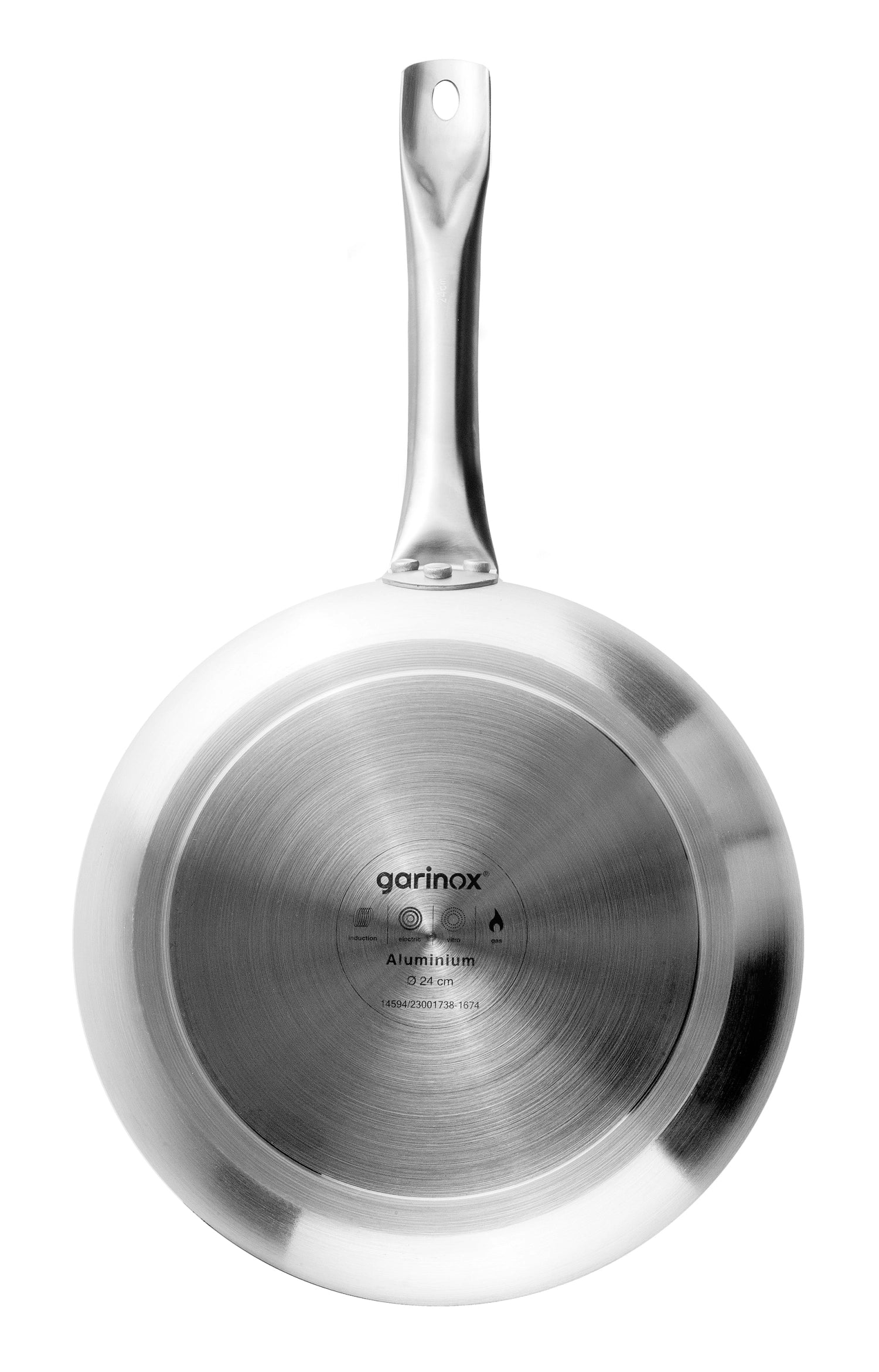 Elegante 28 cm Bratpfanne von Lacor, ideal für Induktionsherde, in stilvollem Silber, perfekt für vielseitige Kochanwendungen.