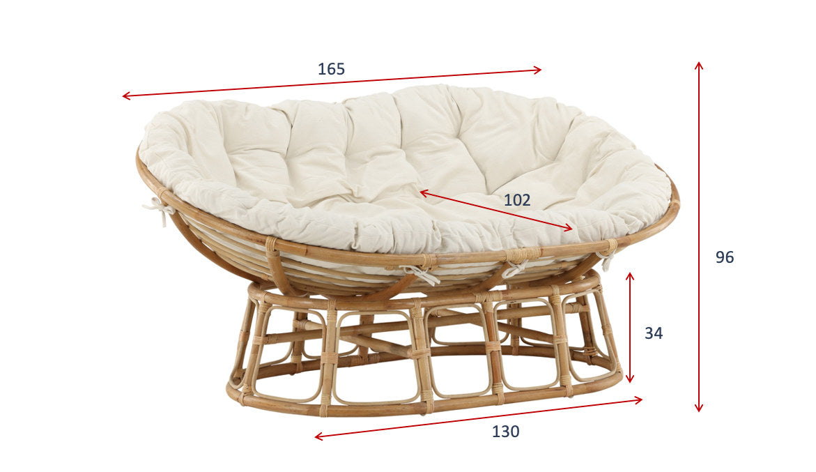Mamasan Sonnenlounge in Nature präsentiert im Onlineshop von KAQTU Design AG. Outdoor-Sessel ist von Venture Home