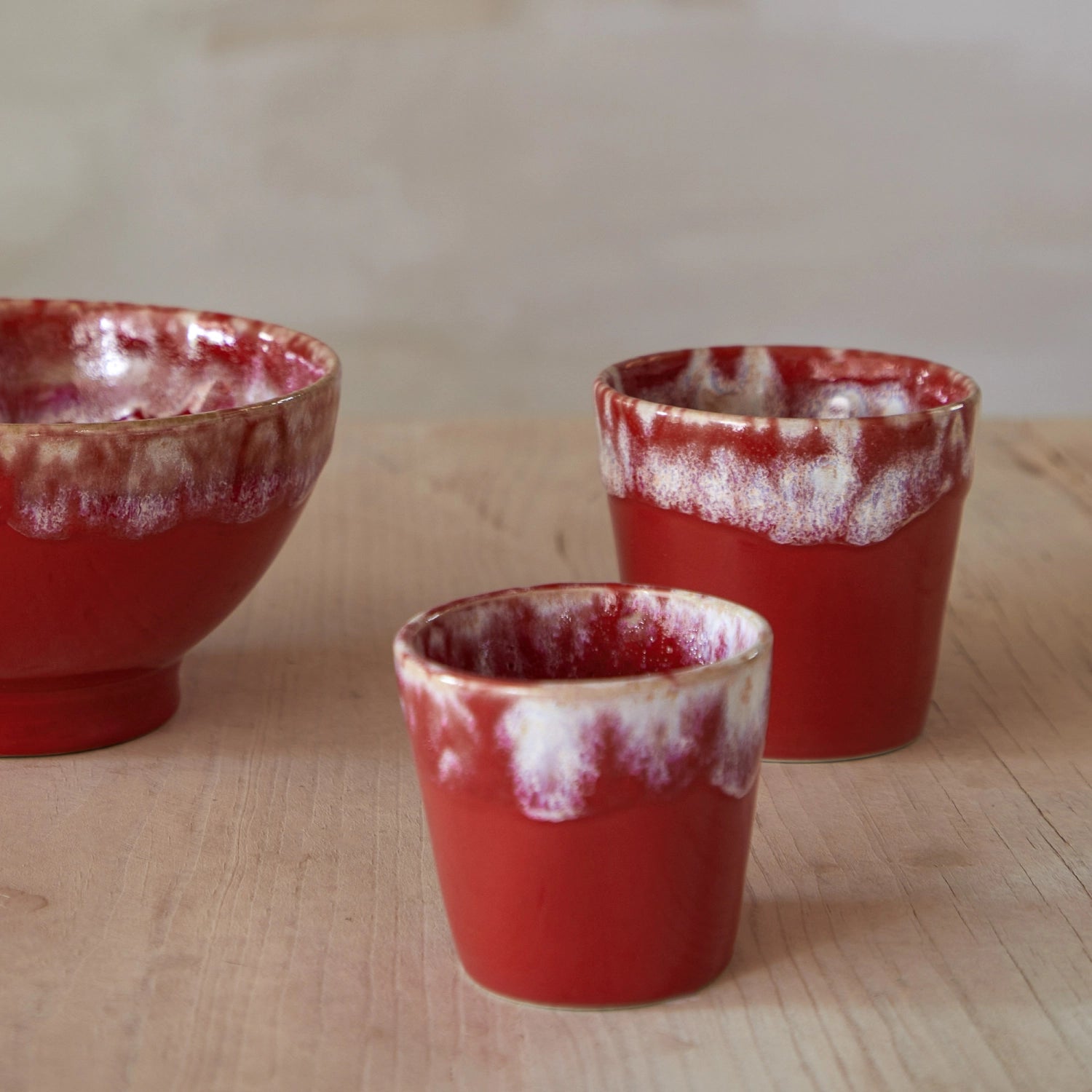 Grespresso Kaffeetasse 190ml D8cm H7.5cm red in Rot präsentiert im Onlineshop von KAQTU Design AG. Tasse ist von Costa Nova