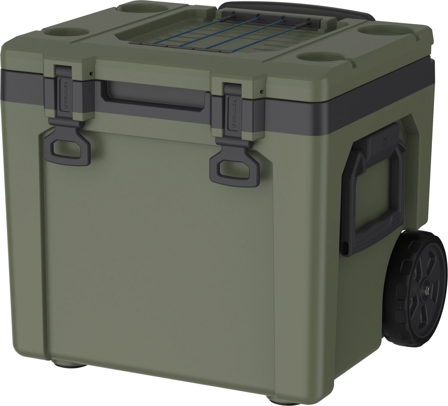 Easy-Carry Outdoor Cooler mit Rollen 47l dried pine in Grün präsentiert im Onlineshop von KAQTU Design AG. Picknick ist von Stanley