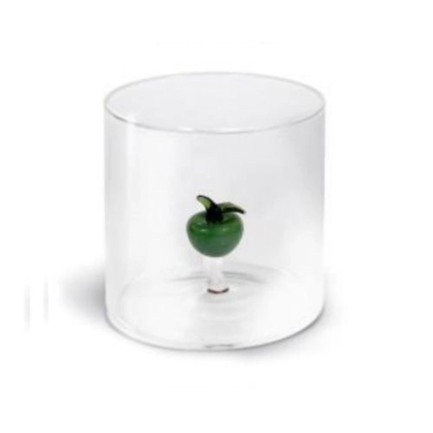 Glas aus Borosilikat 250ml Apfel in Grün präsentiert im Onlineshop von KAQTU Design AG. Glas ist von Easy Life