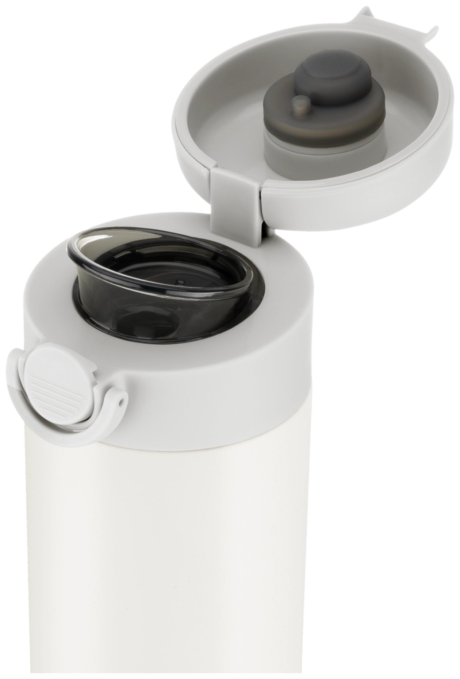 Stilvolle 500ml Thermoflasche in sanftem Creme von Zwilling, optimal für die Aufbewahrung von Getränken bei idealer Temperatur.