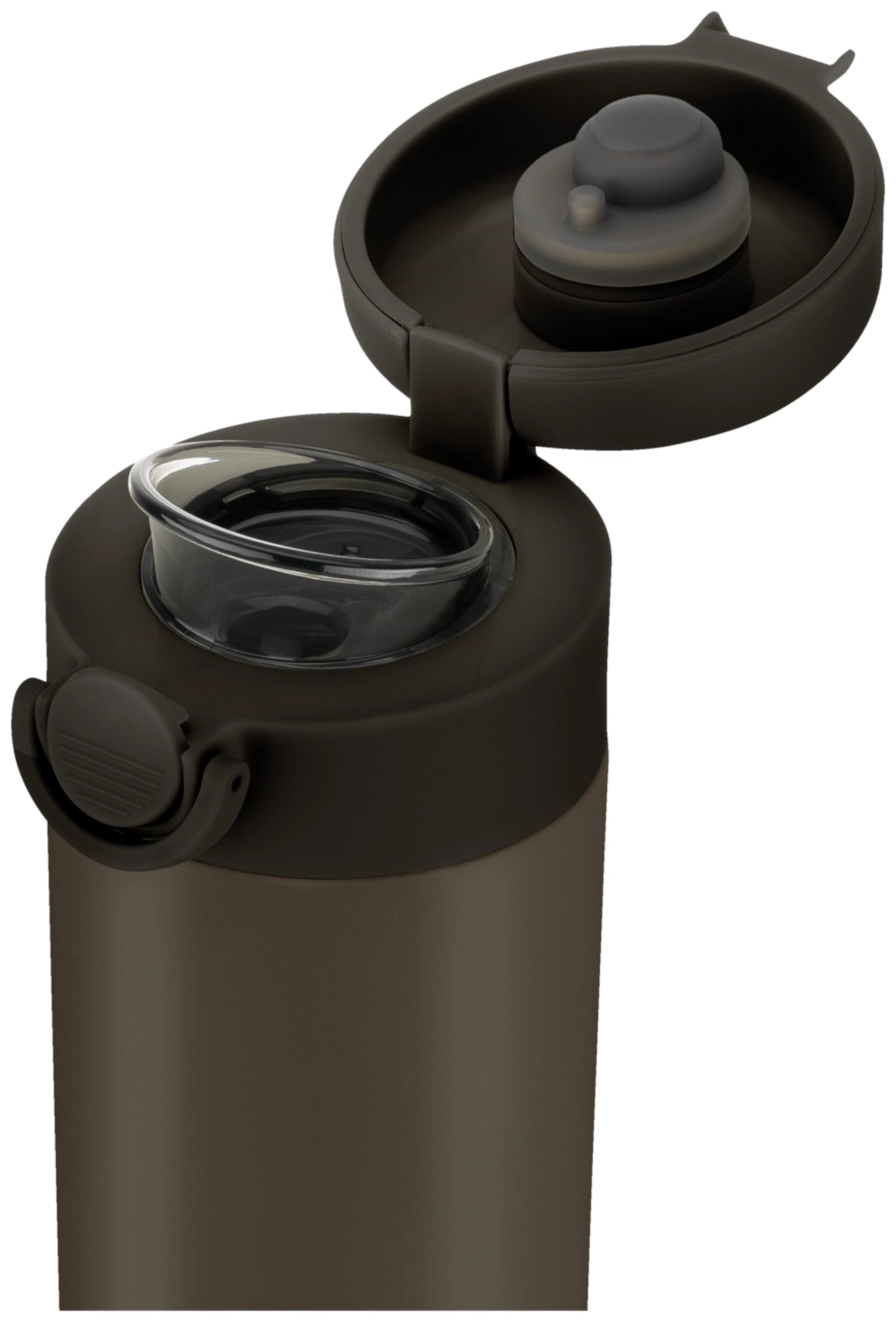 Stylische 500ml Thermoflasche in Grau-Mokka von Zwilling, hält Getränke lange warm oder kühl, ideal für den Alltag und unterwegs.