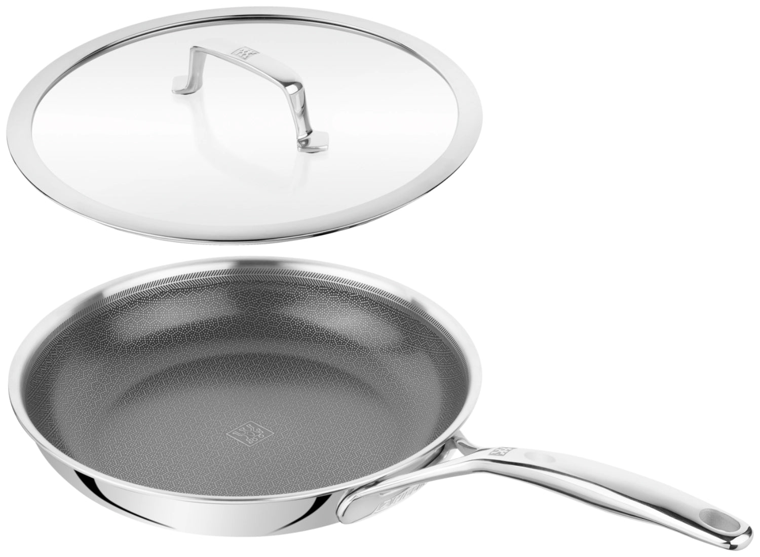 Peak Bratpfanne mit Deckel 26cm in Silber präsentiert im Onlineshop von KAQTU Design AG. Bratpfanne ist von Zwilling