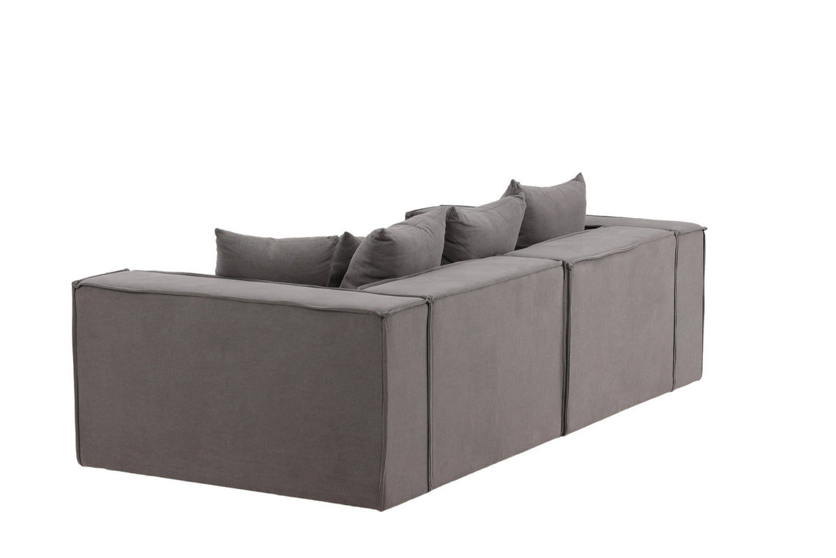 Gillholmen Sofa in Grau präsentiert im Onlineshop von KAQTU Design AG. 3er Sofa ist von Vind