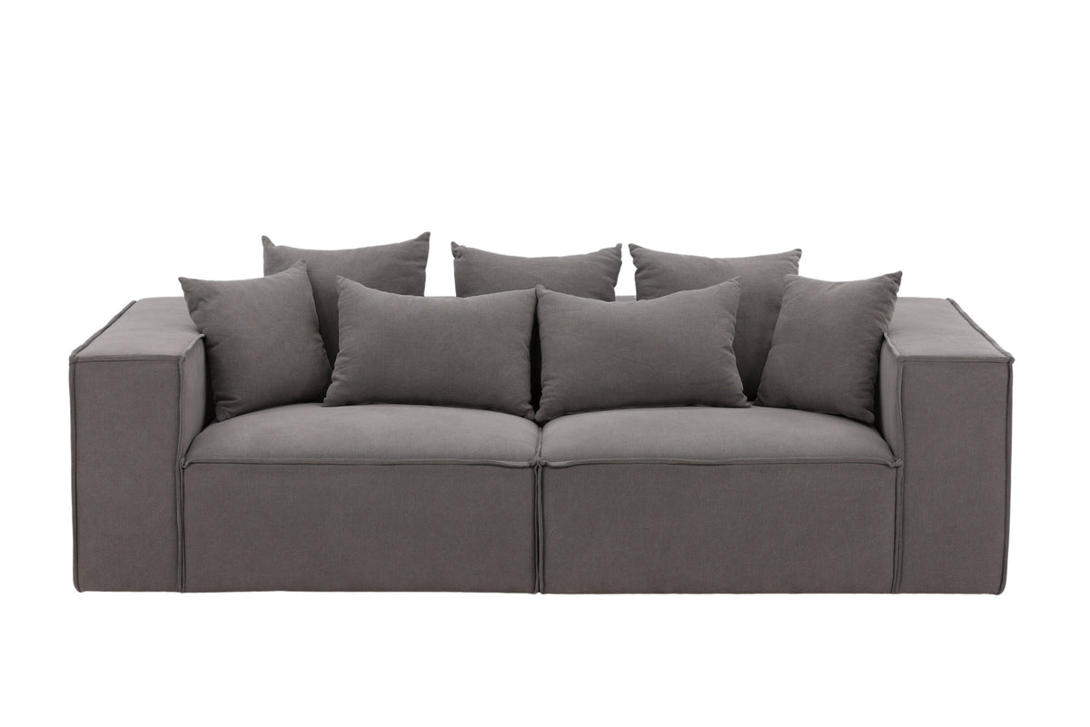Gillholmen Sofa in Grau präsentiert im Onlineshop von KAQTU Design AG. 3er Sofa ist von Vind