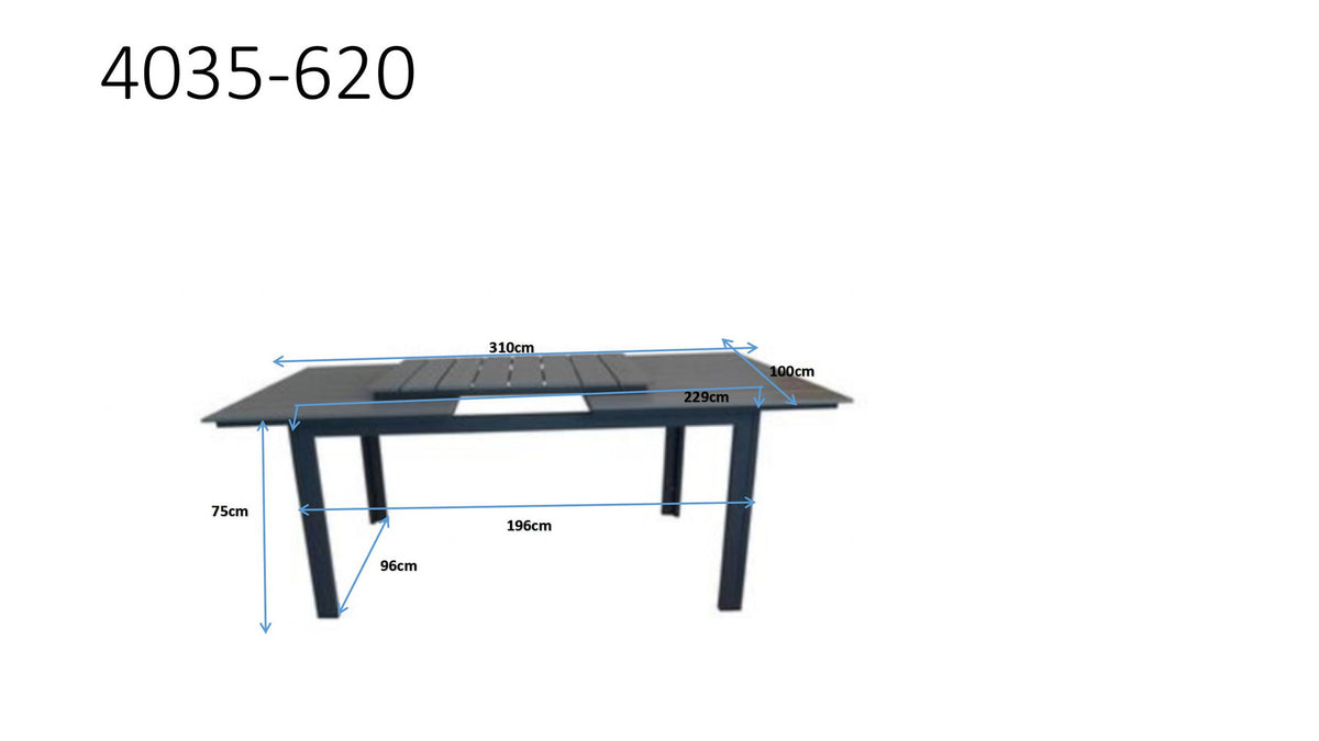Levels Gartentisch ausziehbar in Schwarz präsentiert im Onlineshop von KAQTU Design AG. Gartentisch ist von Venture Home