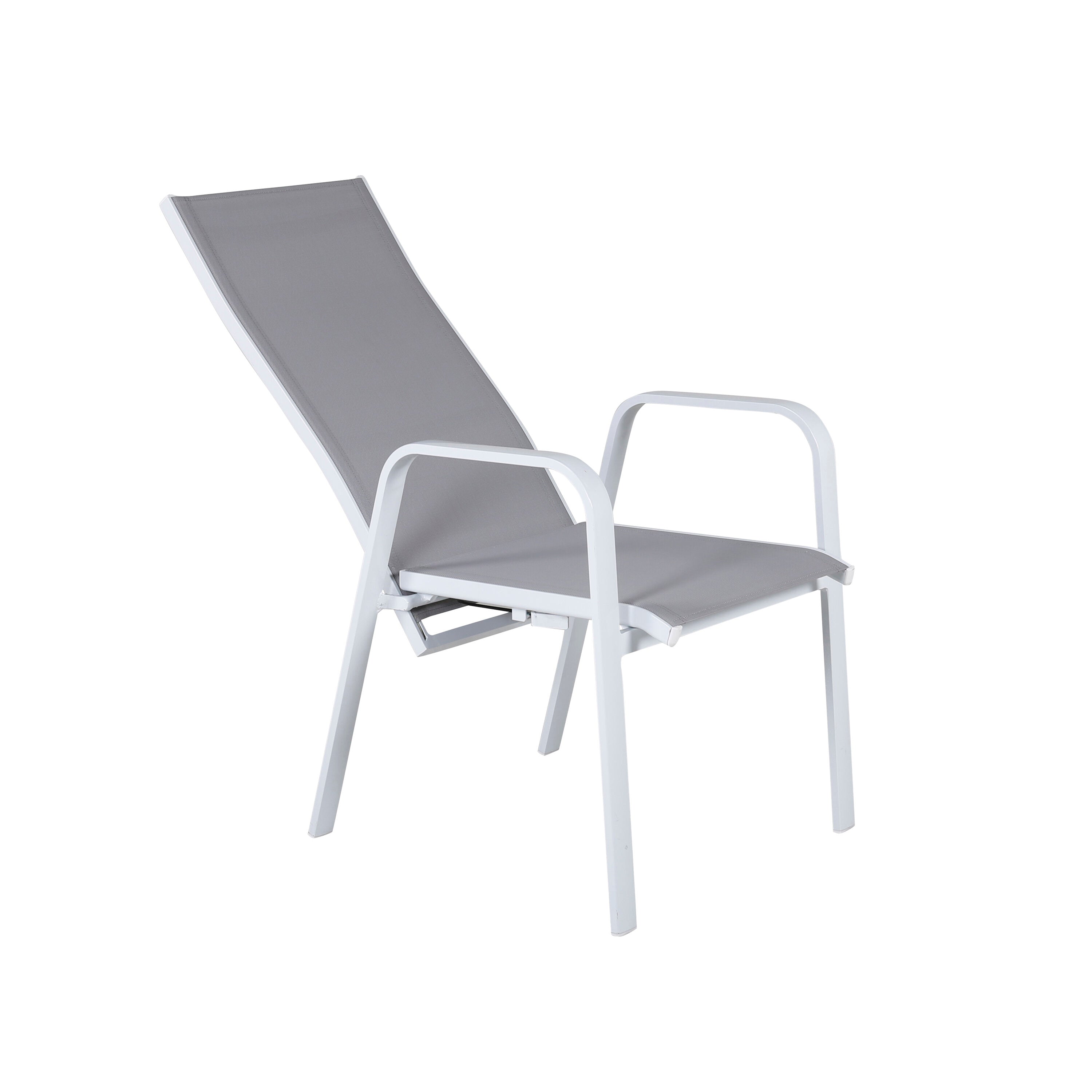 Copacabana Stuhl in Grau präsentiert im Onlineshop von KAQTU Design AG. Gartenstuhl mit Armlehnen ist von Venture Home