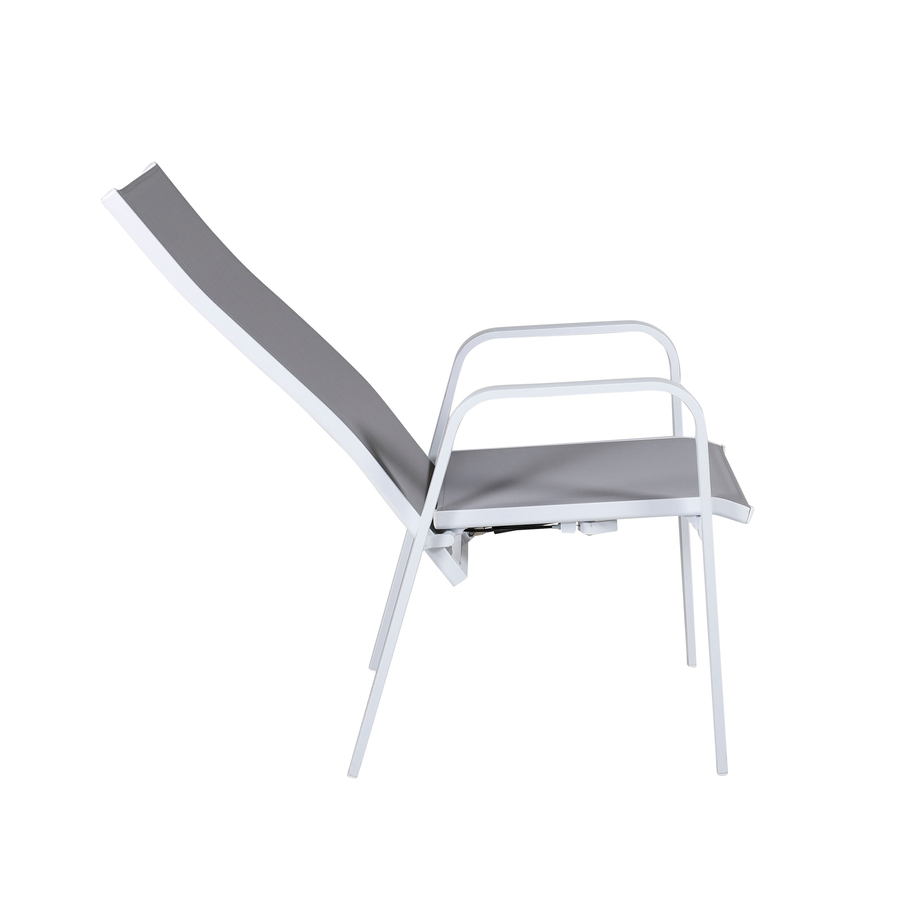 Copacabana Stuhl in Grau präsentiert im Onlineshop von KAQTU Design AG. Gartenstuhl mit Armlehnen ist von Venture Home