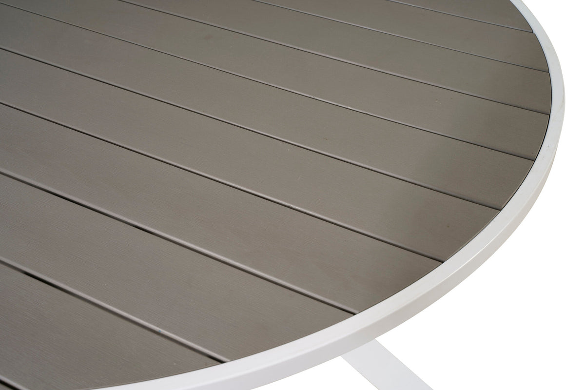 Parma Gartentisch rund in Weiss präsentiert im Onlineshop von KAQTU Design AG. Gartentisch ist von Venture Home